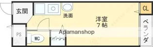 サンライズ長瀬【4階】の間取り