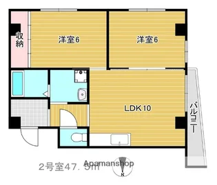 レナジア新深江【3階】の間取り