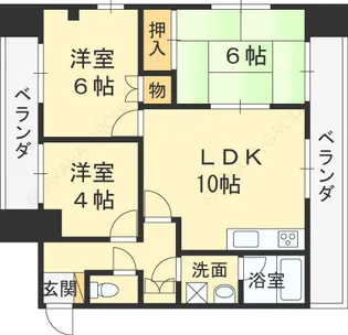 シンフォニーレジデンス石切【03C号室】の間取り