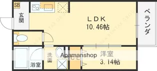 ASSO鴻池【2階】の間取り