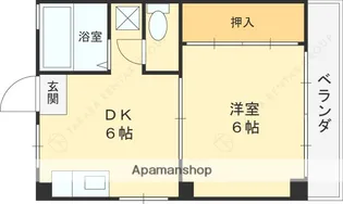 美園ハイツ【3階】の間取り