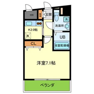 CELEB布施東【706号室号室】の間取り