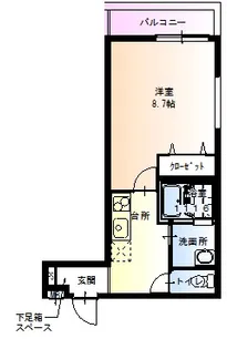 フジパレス新深江Ⅷ番館【0305号室】の間取り