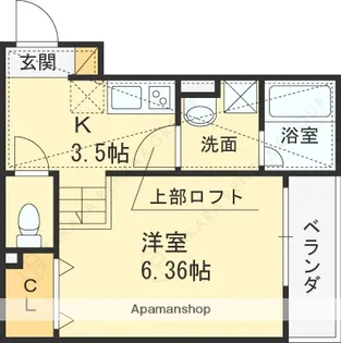 FSTYLE若江本町1号館【2階】の間取り