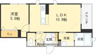 シャーメゾン 森河内西【3階】の間取り