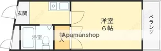 ブエナビスタ石切Ⅰ【401号室】の間取り