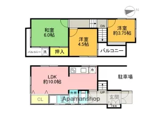 大阪府東大阪市若草町【一戸建】の間取り
