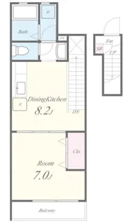 メゾンアイリスII【2階】の間取り
