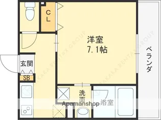 ステディ八戸ノ里【302号室】の間取り