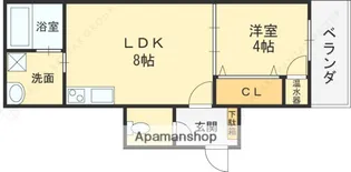 F ASECIA サンド【3階】の間取り