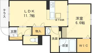 クローリス【1階】の間取り