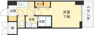 SーRESIDENCE高井田CENTRAL【2階】の間取り