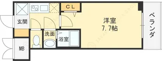 SーRESIDENCE高井田CENTRAL【4階】の間取り
