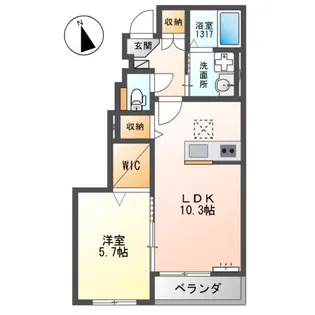 THE NOOK EAST【1階】の間取り