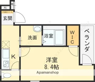 フジパレス放出Ⅵ番館【1階】の間取り