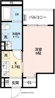 CRASTINE小路東B棟【2階】の間取り