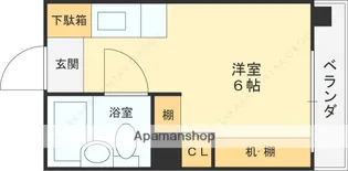 西光園【4階】の間取り
