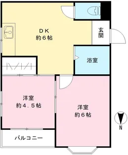 シャトー村井【205号室号室】の間取り