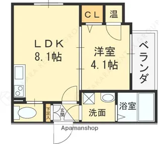 大阪府大阪市生野区巽北3丁目【アパート】の間取り
