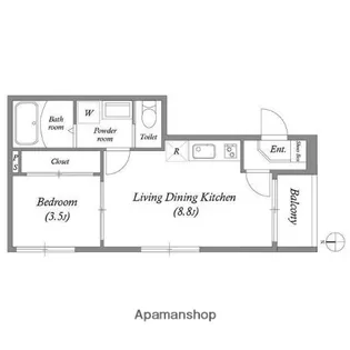 ハーモニーテラス小路Ⅳ【0101号室】の間取り