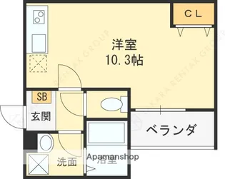大阪府東大阪市柏田東町【アパート】の間取り