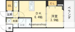 ヴィーナス今里【7階】の間取り