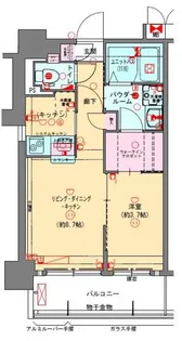 プレサンスNEO長堂アウローラ【0806号室】の間取り