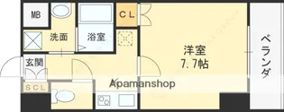 SIETE布施駅前【6階】の間取り