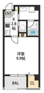 レクラン今里【501号室】の間取り