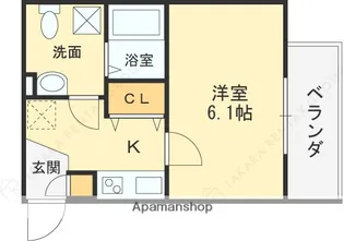 メゾンドペーシェ鴻池【2階】の間取り
