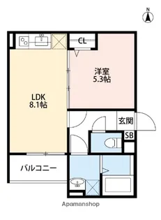 ディアコート巽南【301号室】の間取り