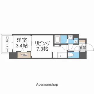 JPレジデンス大阪城東4【408号室】の間取り