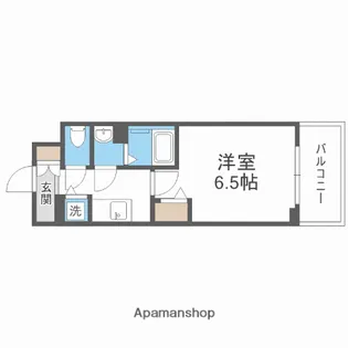 アドバンス大阪バレンシア【3階】の間取り