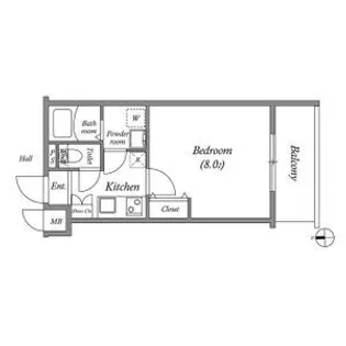 リヴィアス大阪EAST【2階】の間取り