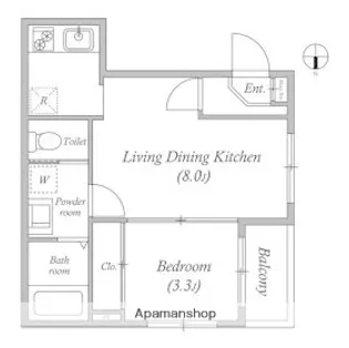 パレスケープ【2階】の間取り