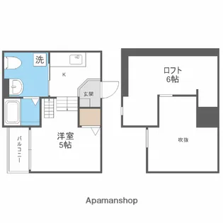 GRAND JETE天王寺東【2階】の間取り
