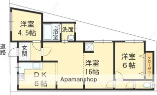 寺前町タウンハウス【1号室】の間取り