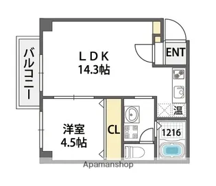 レクラン林寺【5階】の間取り