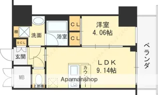 プレジオ永和EURO【6階】の間取り