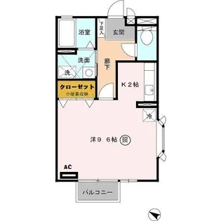 AMOUR ASABU【2階】の間取り