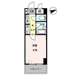 ラ・フェリオ新深江【4階】の間取り