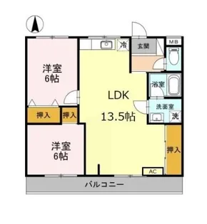 アヴィタシオンDo.Y【4階】の間取り