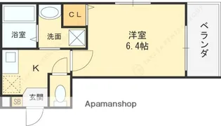 MELDIA瓢箪山Ⅱ【3階】の間取り
