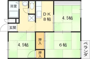 ハイツ福田【2階】の間取り