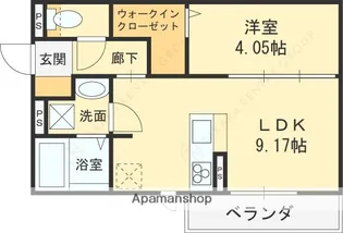 PORTE DU BONHEUR【2階】の間取り