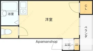 CUBE豊新【2階】の間取り