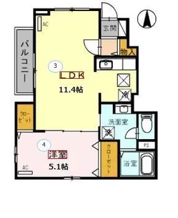 DEFI小路【1階】の間取り