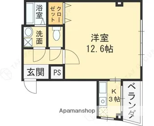 ショージタナカハイツ アネックス【203号室】の間取り