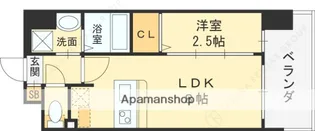大阪府大阪市東成区玉津2丁目【マンション】の間取り