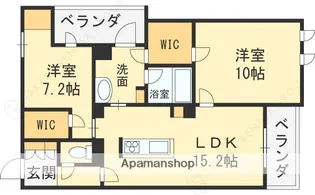 グランドゥール中小阪【2階】の間取り